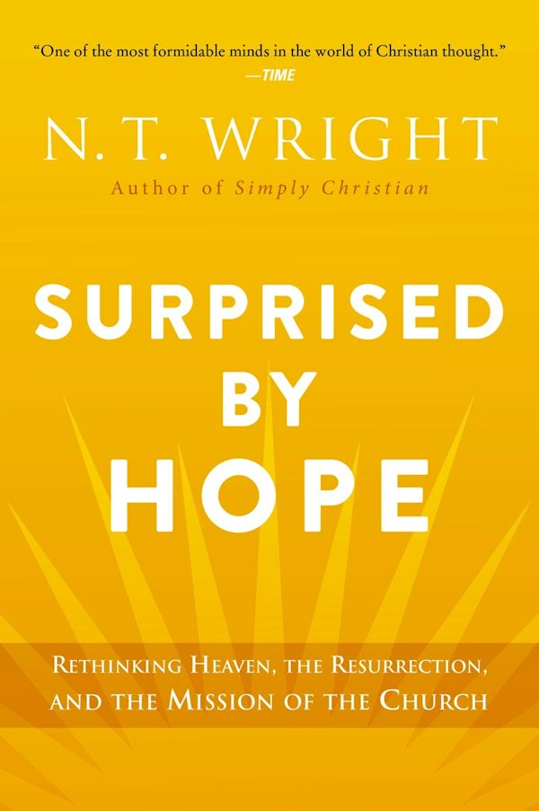 Cover image for Surprised by Hope, isbn: 9780062089977