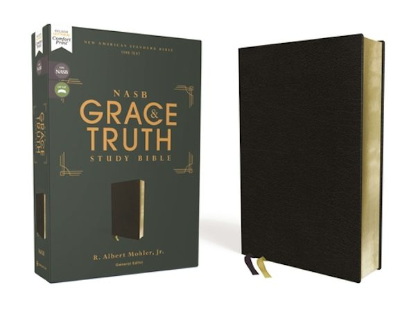 Cover image for Nasb, the Grace and Truth Study Bible (Trustworthy and Practical Insights), Bonded Leather, Black, Red Letter, 1995 Text, Comfort Print, isbn: 9780310088493