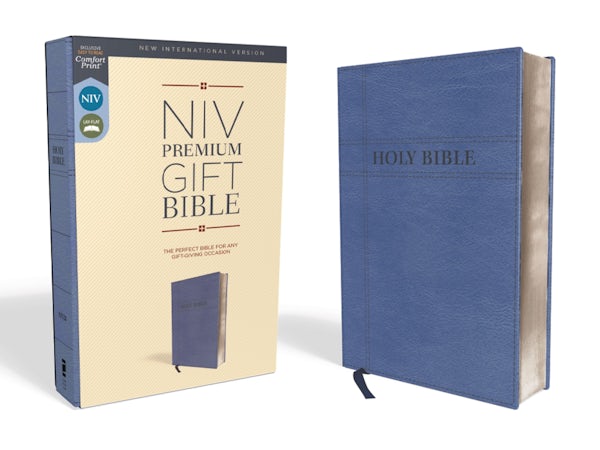 Cover image for Niv, Premium Gift Bible, Leathersoft, Navy, Red Letter Edition, Comfort Print, isbn: 9780310094005