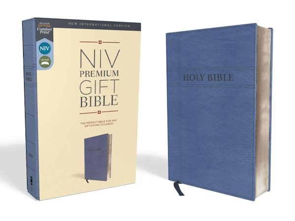 Cover image for Niv, Premium Gift Bible, Leathersoft, Navy, Red Letter Edition, Comfort Print, isbn: 9780310094005