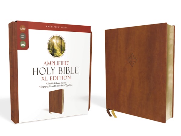 Cover image for Amplified Holy Bible, XL Edition, Leathersoft, Brown, isbn: 9780310109426