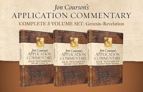 Cover image for Jon Courson's Application Commentary, Complete 3-Volume Set: Genesis - Revelation, isbn: 9780310118312