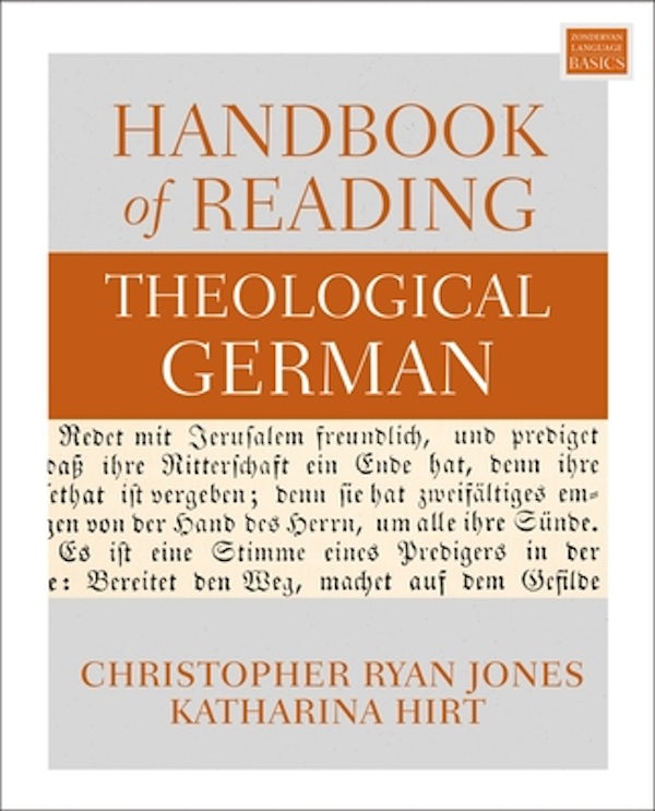 Cover image for Handbook of Reading Theological German, isbn: 9780310119388