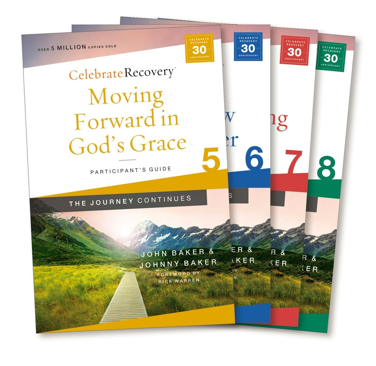 Cover image for Celebrate Recovery: The Journey Continues Participant's Guide Set Volumes 5-8, isbn: 9780310131571