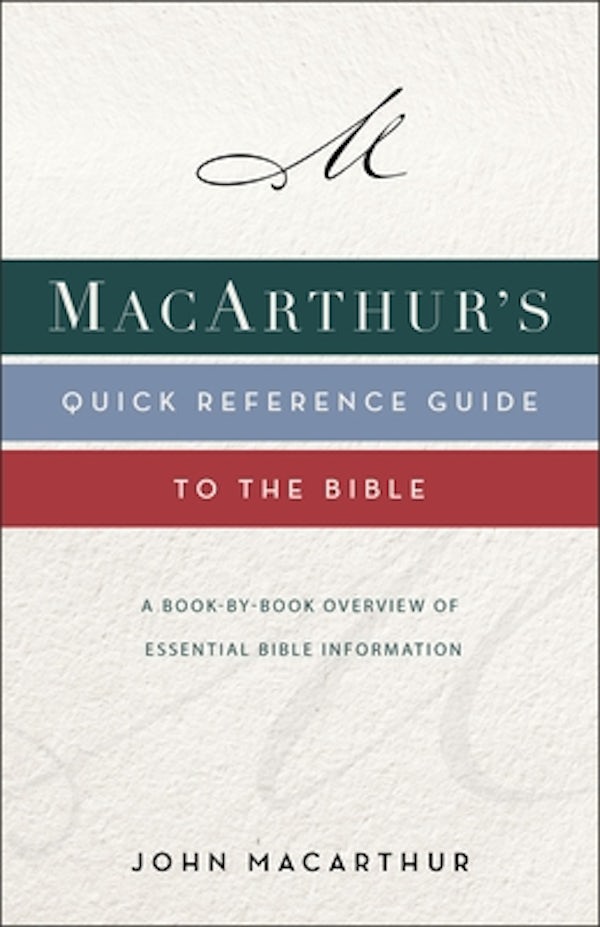 Cover image for Macarthur's Quick Reference Guide to the Bible, isbn: 9780310132646