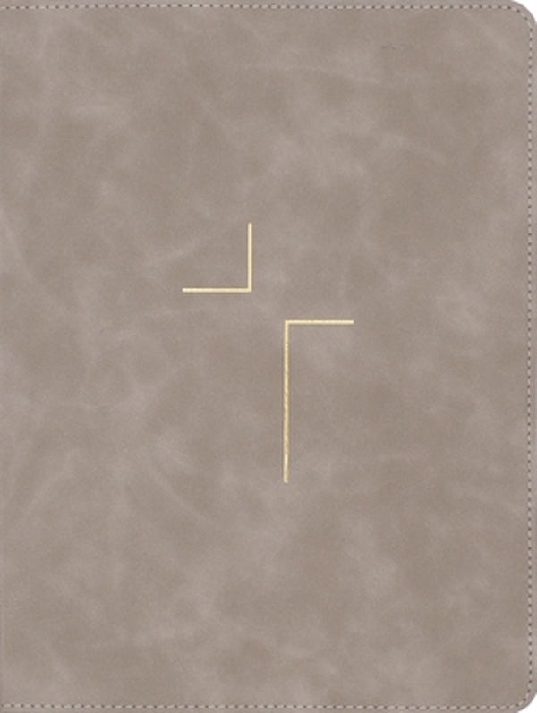 Cover image for The Jesus Bible, ESV Edition, Leathersoft, Stone, isbn: 9780310154488