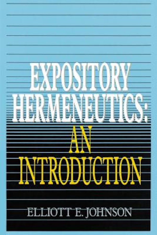 Cover image for Expository Hermeneutics: An Introduction, isbn: 9780310230793
