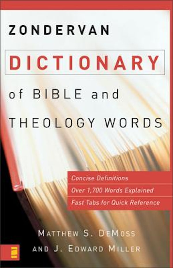 Cover image for Zondervan Dictionary of Bible and Theology Words, isbn: 9780310240341