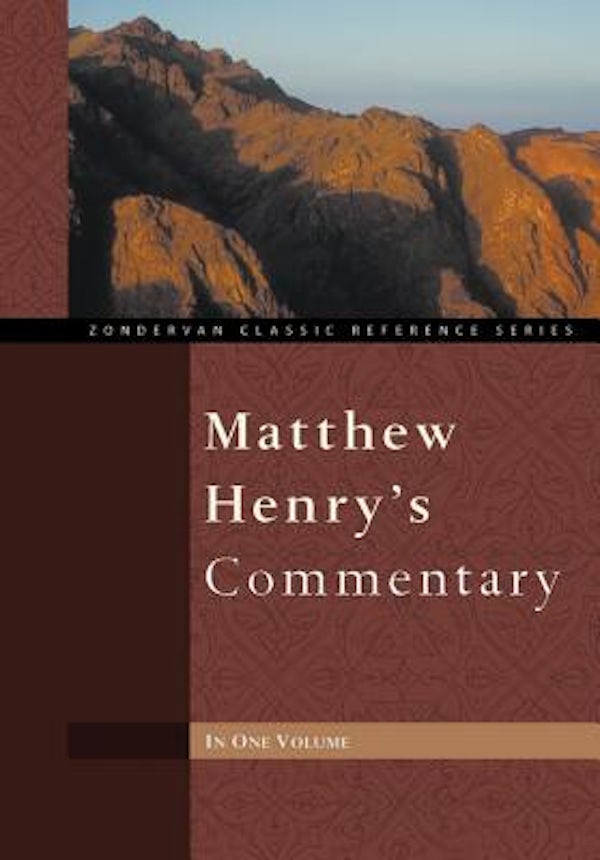 Cover image for Matthew Henry's Commentary, isbn: 9780310260103
