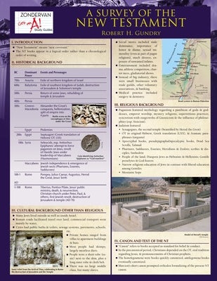 Cover image for A Survey of the New Testament Laminated Sheet, isbn: 9780310273141