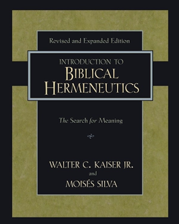 Cover image for Introduction to Biblical Hermeneutics, isbn: 9780310279518