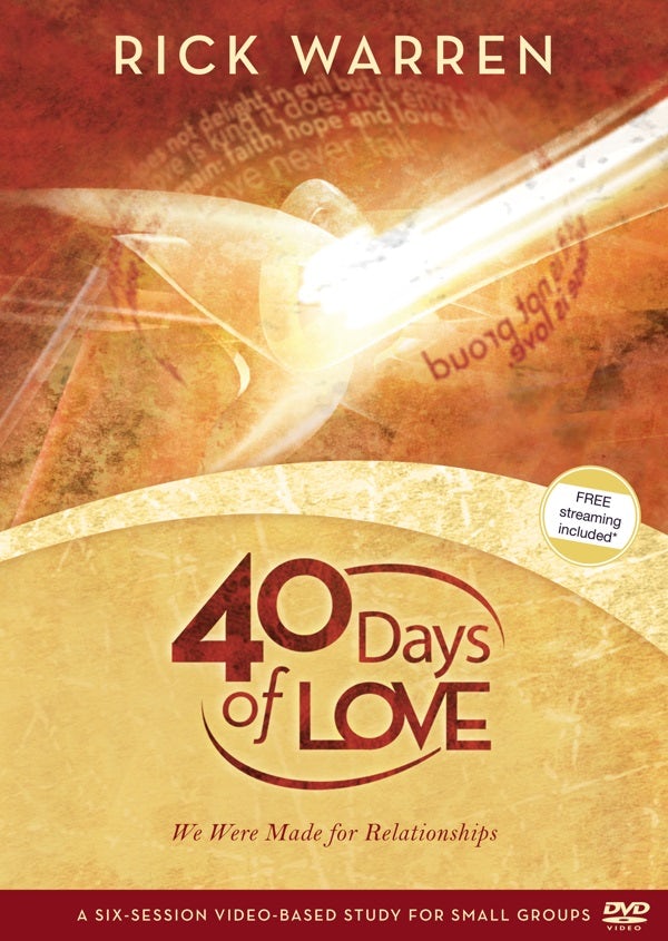 Cover image for 40 Days of Love, isbn: 9780310326854
