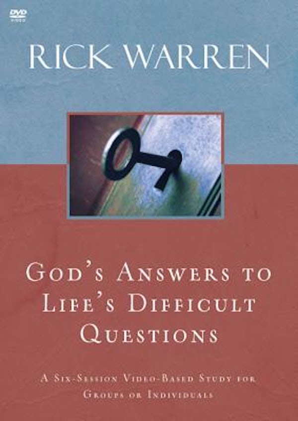 Cover image for God's Answers to Life's Difficult Questions Video Study, isbn: 9780310326892