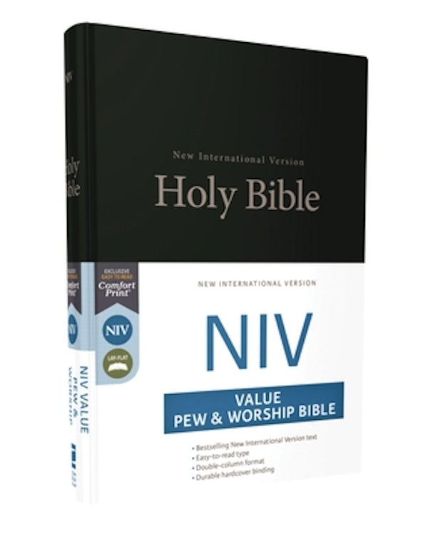 Cover image for NIV, Value Pew and Worship Bible, Hardcover, Black, isbn: 9780310446200