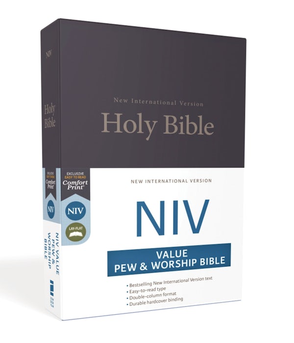 Cover image for NIV, Value Pew and Worship Bible, Hardcover, Blue, isbn: 9780310446224