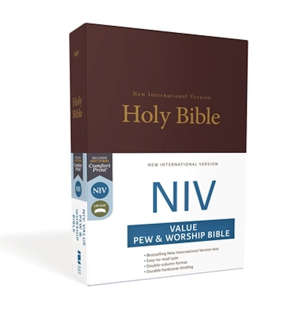 Cover image for NIV, Value Pew and Worship Bible, Hardcover, Burgundy, isbn: 9780310446231