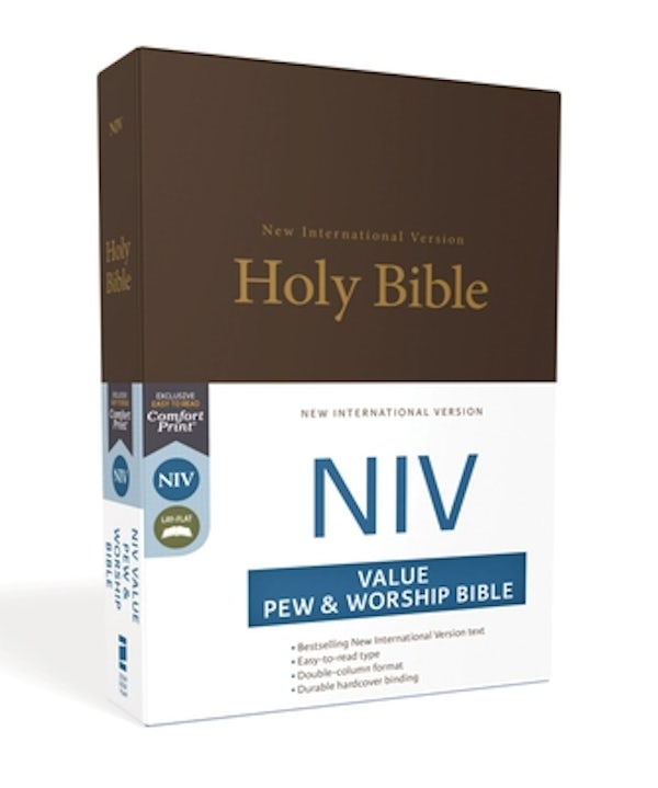 Cover image for NIV, Value Pew and Worship Bible, Hardcover, Brown, isbn: 9780310446248