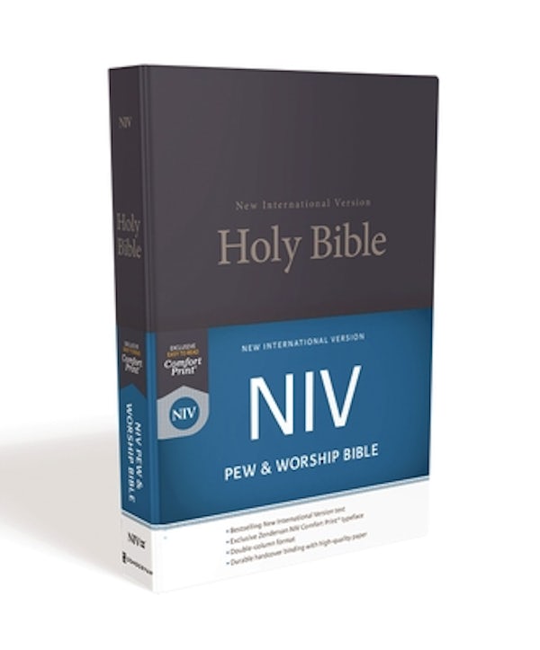 Cover image for NIV, Pew and Worship Bible, Hardcover, Blue, isbn: 9780310446279