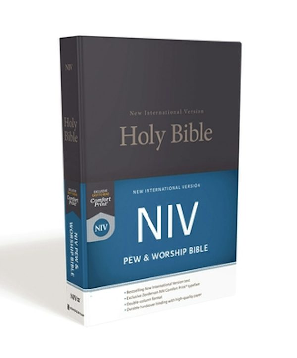 Cover image for NIV, Pew and Worship Bible, Hardcover, Blue, isbn: 9780310446279