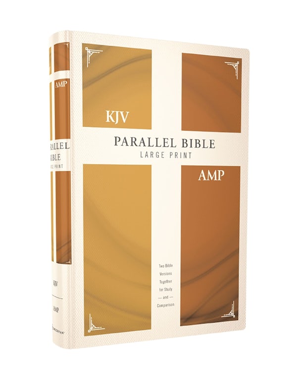 Cover image for KJV, Amplified, Parallel Bible, Large Print, Hardcover, Red Letter Edition, isbn: 9780310446859