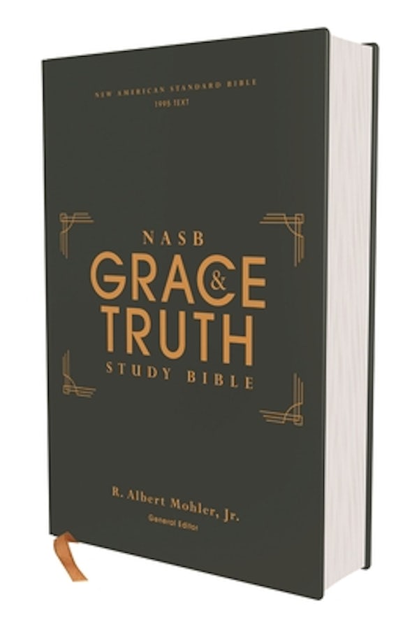 Cover image for Nasb, the Grace and Truth Study Bible (Trustworthy and Practical Insights), Hardcover, Green, Red Letter, 1995 Text, Comfort Print, isbn: 9780310447672