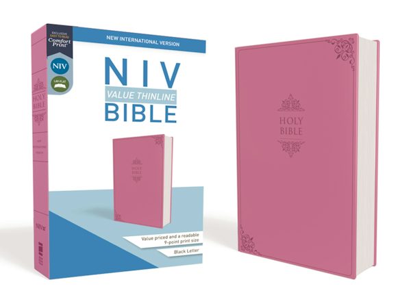 Cover image for NIV, Value Thinline Bible, Imitation Leather, Pink, isbn: 9780310448495