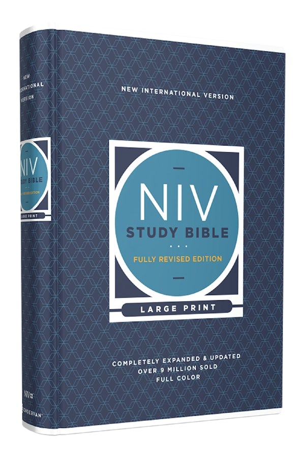 Cover image for NIV Study Bible, Fully Revised Edition, Large Print, Hardcover, Red Letter, Comfort Print, isbn: 9780310449164