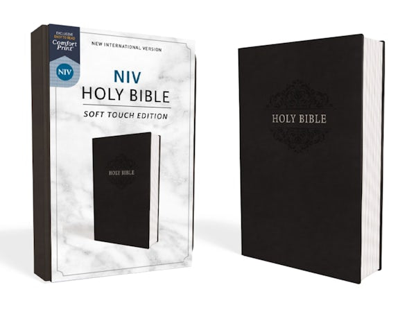Cover image for NIV, Holy Bible, Soft Touch Edition, Imitation Leather, Black, Comfort Print, isbn: 9780310450474
