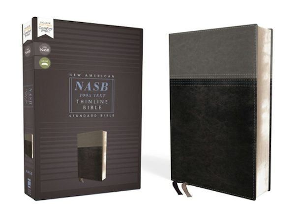 Cover image for Nasb, Thinline Bible, Leathersoft, Black, Red Letter Edition, 1995 Text, Comfort Print, isbn: 9780310450955
