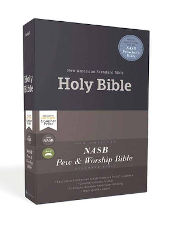 Cover image for Nasb, Pew and Worship Bible, Hardcover, Blue, 1995 Text, Comfort Print, isbn: 9780310451051