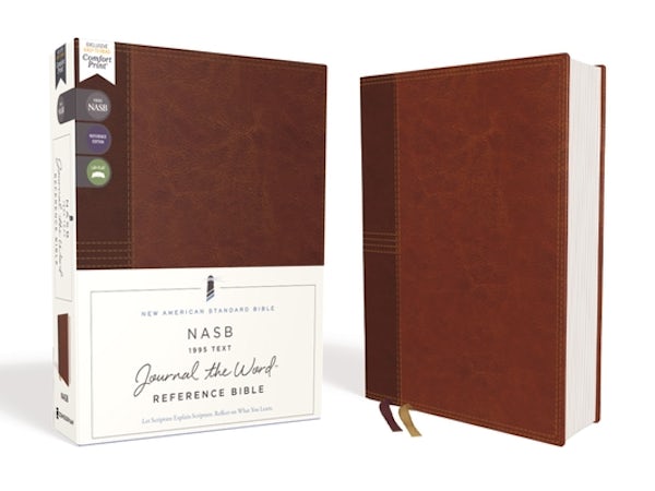 Cover image for Nasb, Journal the Word Reference Bible, Leathersoft Over Board, Brown, Red Letter Edition, 1995 Text, Comfort Print, isbn: 9780310451204