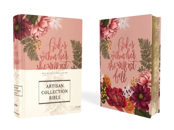 Cover image for Niv, Artisan Collection Bible, Cloth Over Board, Pink Floral, Designed Edges Under Gilding, Red Letter Edition, Comfort Print, isbn: 9780310453338