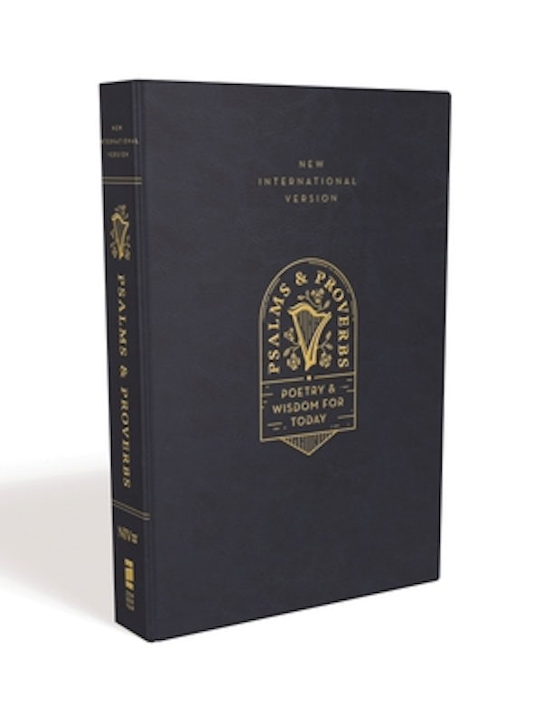 Cover image for Niv, Psalms and Proverbs, Leathersoft Over Board, Navy, Comfort Print, isbn: 9780310453505
