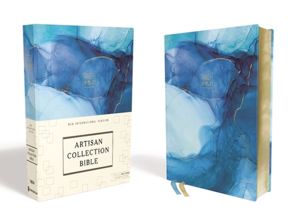 Cover image for Niv, Artisan Collection Bible, Cloth Over Board, Blue, Art Gilded Edges, Red Letter Edition, Comfort Print, isbn: 9780310454229
