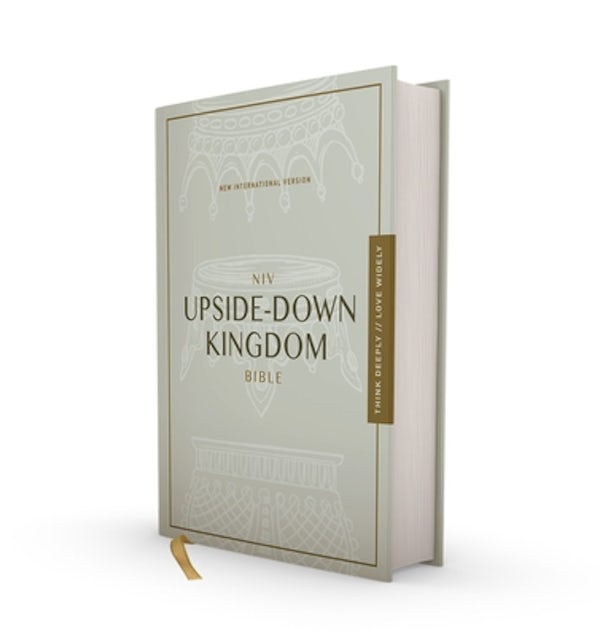 Cover image for Niv, Upside-Down Kingdom Bible, Hardcover, Gray, Comfort Print, isbn: 9780310454847