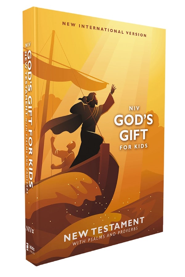 Cover image for Niv, God's Gift for Kids New Testament with Psalms and Proverbs, Pocket-Sized, Paperback, Comfort Print, isbn: 9780310454892