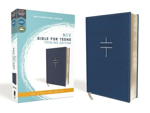 Cover image for Niv, Bible for Teens, Thinline Edition, Leathersoft, Blue, Red Letter Edition, Comfort Print, isbn: 9780310454953