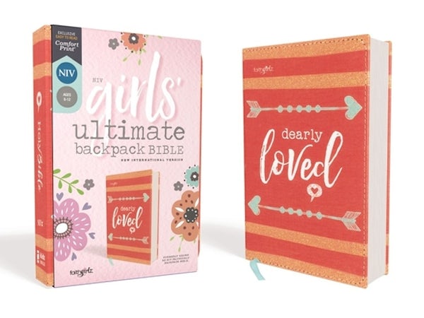Cover image for Niv, Girls' Ultimate Backpack Bible, Faithgirlz Edition, Compact, Flexcover, Coral, Red Letter Edition, Comfort Print, isbn: 9780310455073