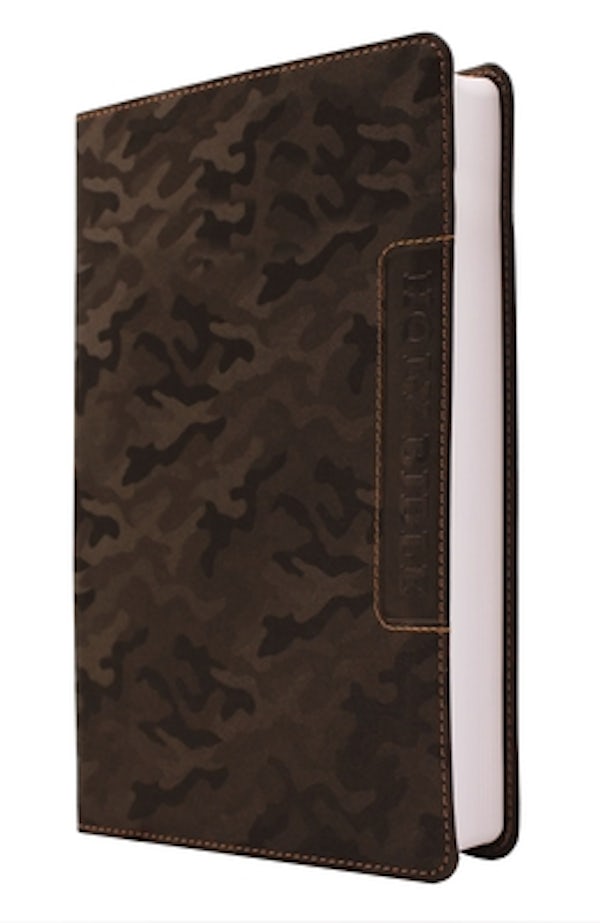 Cover image for Niv, Boys' Bible, Leathersoft, Brown Camo, Comfort Print, isbn: 9780310455097