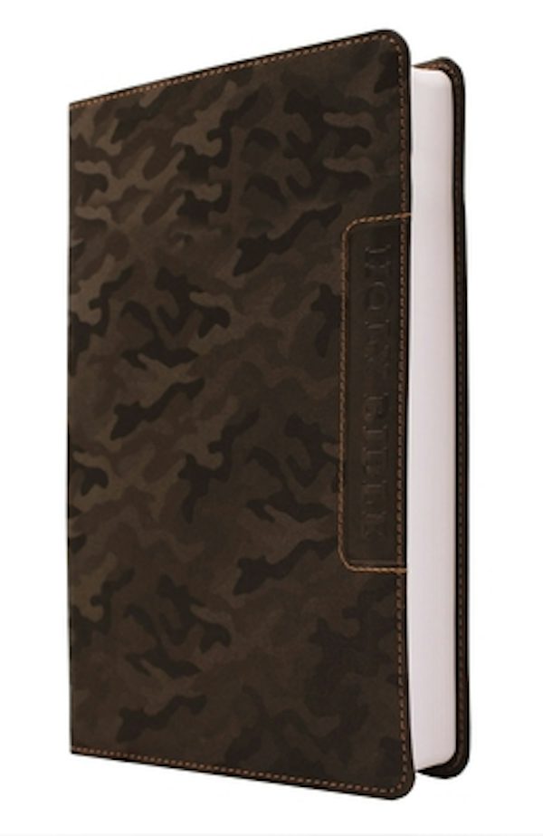 Cover image for Niv, Boys' Bible, Leathersoft, Brown Camo, Comfort Print, isbn: 9780310455097
