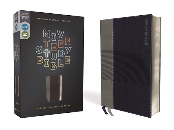 Cover image for Niv, Teen Study Bible (for Life Issues You Face Every Day), Leathersoft, Blue, Comfort Print, isbn: 9780310455837