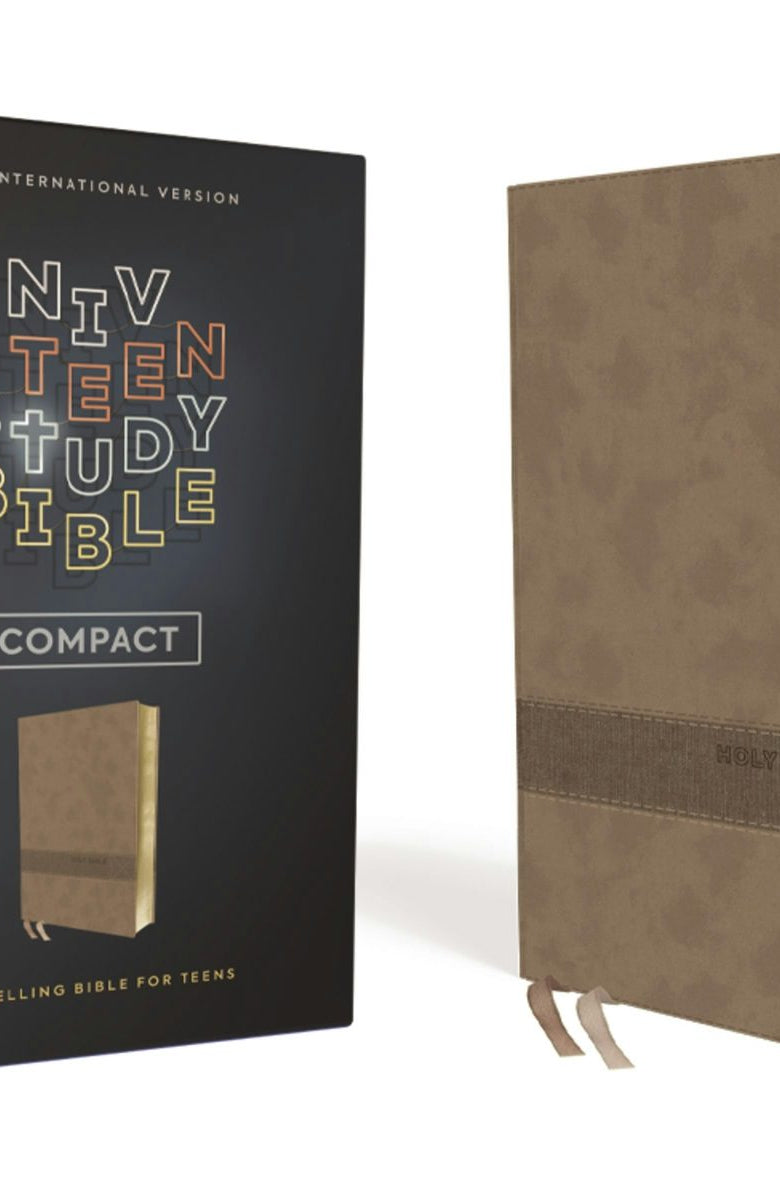 Cover image for Niv, Teen Study Bible (for Life Issues You Face Every Day), Compact, Leathersoft, Brown, Comfort Print, isbn: 9780310455851