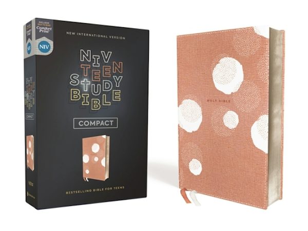 Cover image for Niv, Teen Study Bible (for Life Issues You Face Every Day), Compact, Leathersoft, Peach, Comfort Print, isbn: 9780310455905