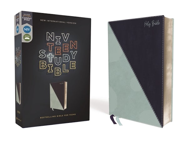 Cover image for Niv, Teen Study Bible (for Life Issues You Face Every Day), Leathersoft, Teal, Comfort Print, isbn: 9780310456001