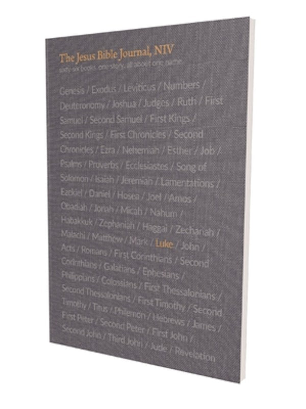 Cover image for The Jesus Bible Journal, Luke, Niv, Paperback, Comfort Print, isbn: 9780310456131