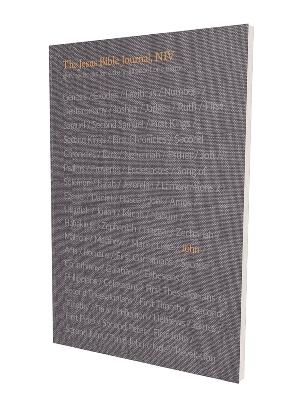 Cover image for The Jesus Bible Journal, John, Niv, Paperback, Comfort Print, isbn: 9780310456148