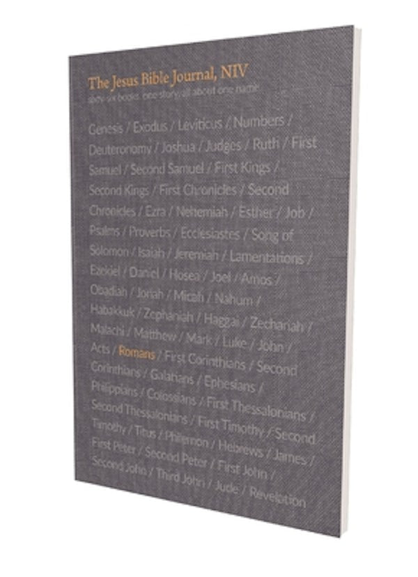Cover image for The Jesus Bible Journal, Romans, Niv, Paperback, Comfort Print, isbn: 9780310456162