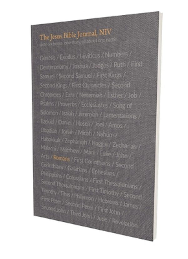 Cover image for The Jesus Bible Journal, Romans, Niv, Paperback, Comfort Print, isbn: 9780310456162