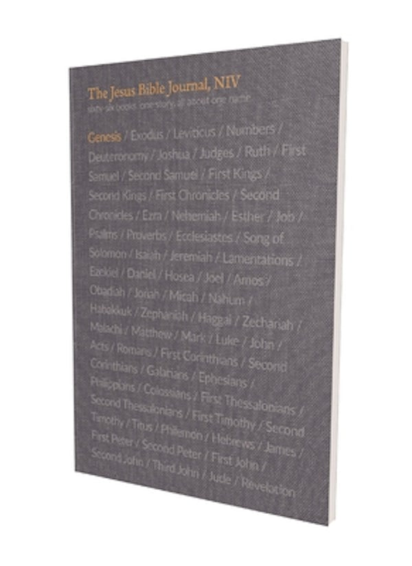 Cover image for The Jesus Bible Journal, Genesis, Niv, Paperback, Comfort Print, isbn: 9780310456216