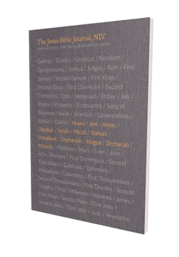 Cover image for The Jesus Bible Journal, Hosea - Malachi, Niv, Paperback, Comfort Print, isbn: 9780310456254